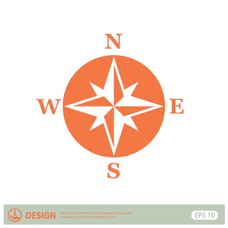 Pictograph of compassのイラスト素材