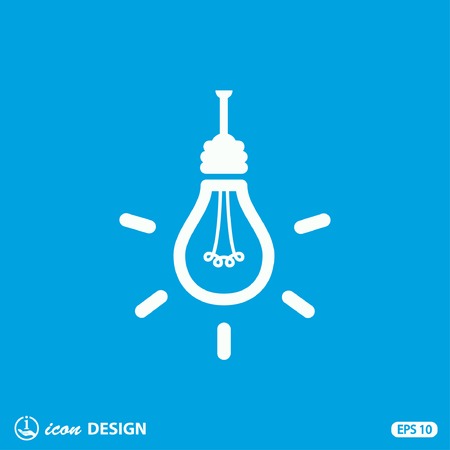 Pictograph of light bulbのイラスト素材