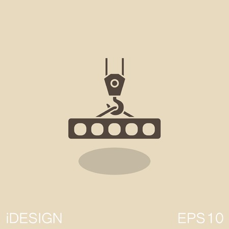 Pictograph of crane hookのイラスト素材