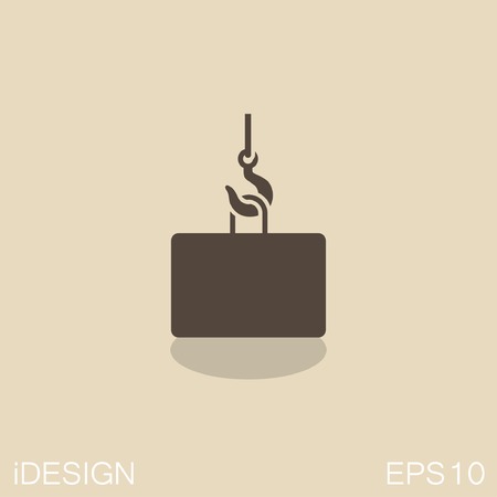 Pictograph of crane hookのイラスト素材