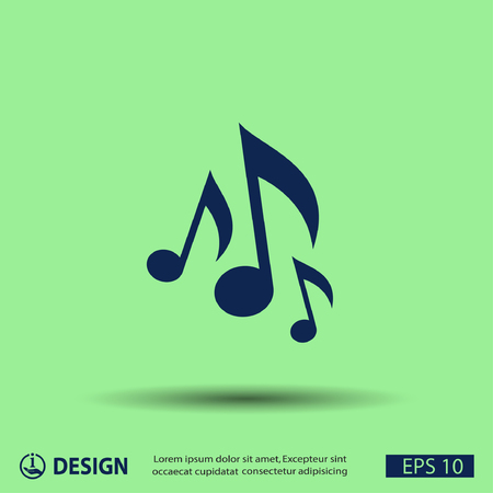 Pictograph of music noteのイラスト素材
