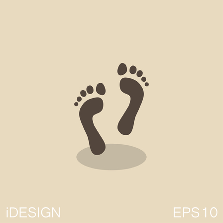 Pictograph of footprintsのイラスト素材