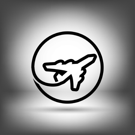 Pictograph of airplaneのイラスト素材