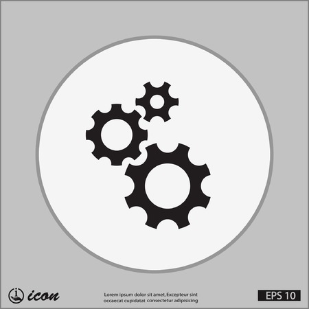 Pictograph of gearのイラスト素材