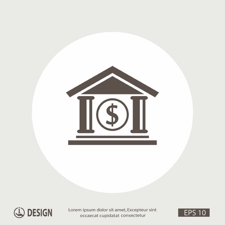 Pictograph of bankのイラスト素材