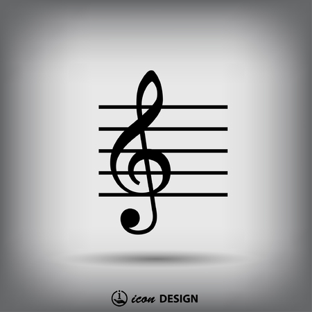 Pictograph of music keyのイラスト素材