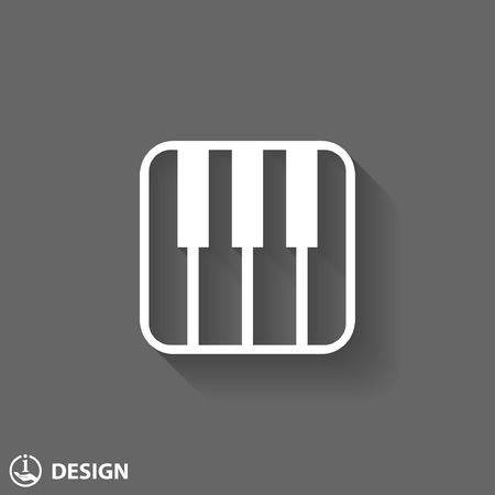 Pictograph of music keyboardのイラスト素材