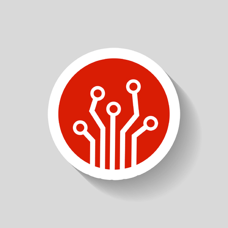 Pictograph of circuit boardのイラスト素材