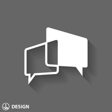 Pictograph of message or chatのイラスト素材