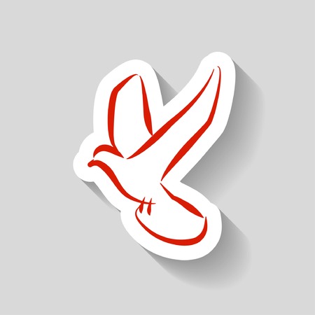 Pictograph of birdのイラスト素材