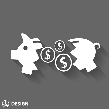 Pictograph of moneybox or piggy bankのイラスト素材