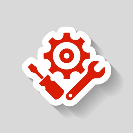 Pictograph of gearのイラスト素材