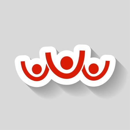 Pictograph of success teamのイラスト素材