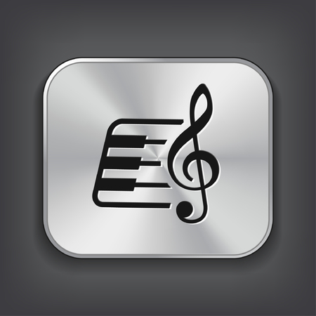 Pictograph of music key and keyboardのイラスト素材