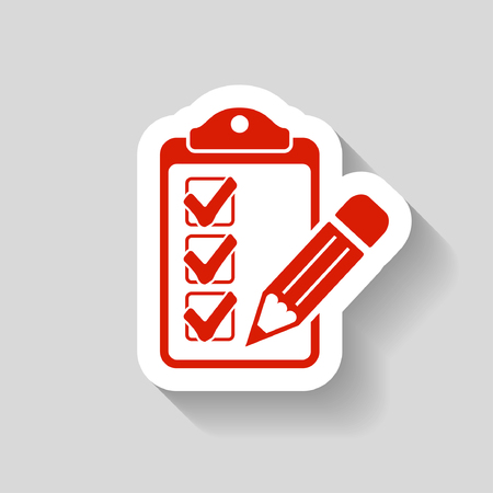 Pictograph of checklistのイラスト素材