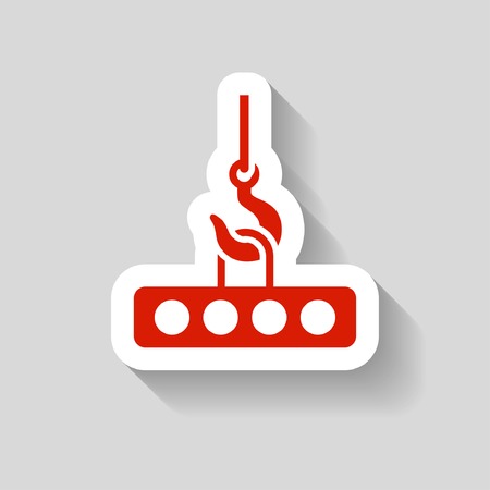 Pictograph of crane hookのイラスト素材