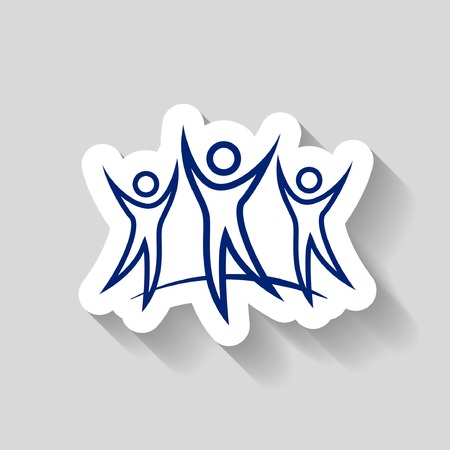 Pictograph of success teamのイラスト素材