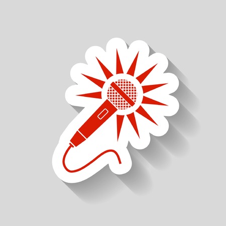 Microphone iconのイラスト素材