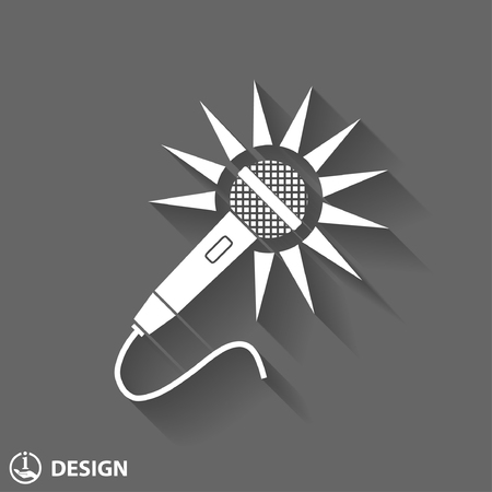 Microphone iconのイラスト素材