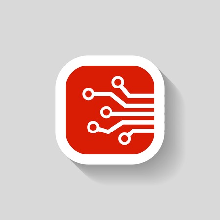 Pictograph of circuit boardのイラスト素材