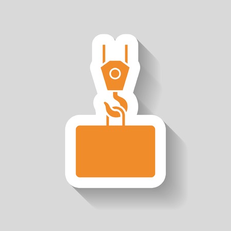 Pictograph of crane hookのイラスト素材