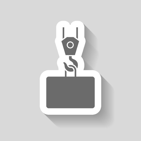 Pictograph of crane hookのイラスト素材