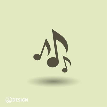 Pictograph of music noteのイラスト素材