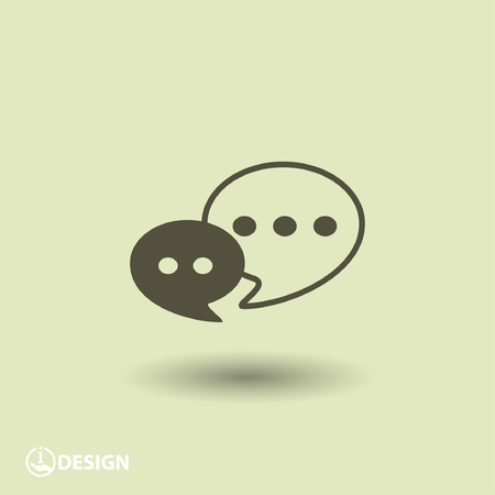 Pictograph of message or chatのイラスト素材