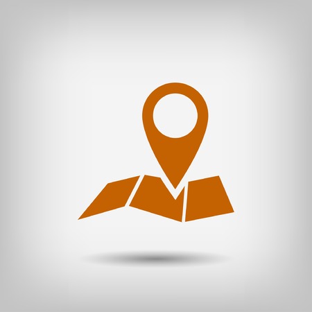 Pin on the map iconのイラスト素材