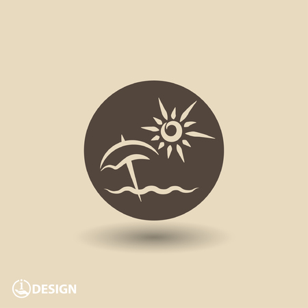 Pictograph of summer vacationのイラスト素材