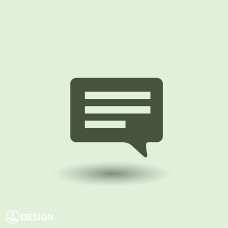 Pictograph of message or chatのイラスト素材