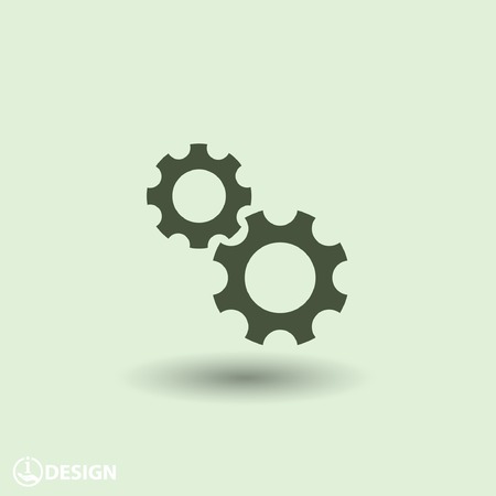 Pictograph of gearのイラスト素材