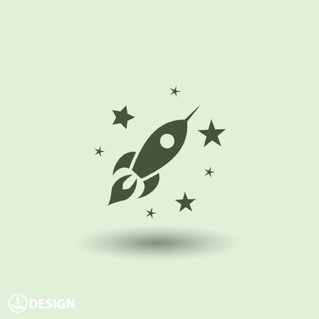 Rocket iconのイラスト素材