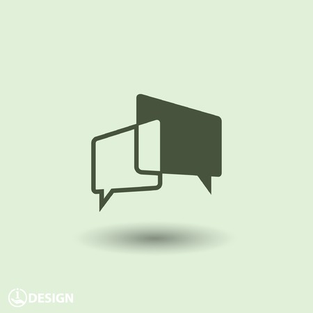 Pictograph of message or chatのイラスト素材