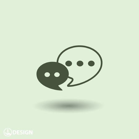 Pictograph of message or chatのイラスト素材