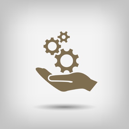 Pictograph of gearのイラスト素材