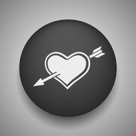 Pictograph of heart with arrowのイラスト素材