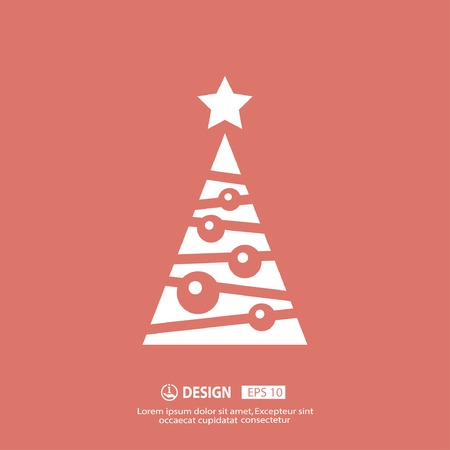 Pictograph of christmas treeのイラスト素材