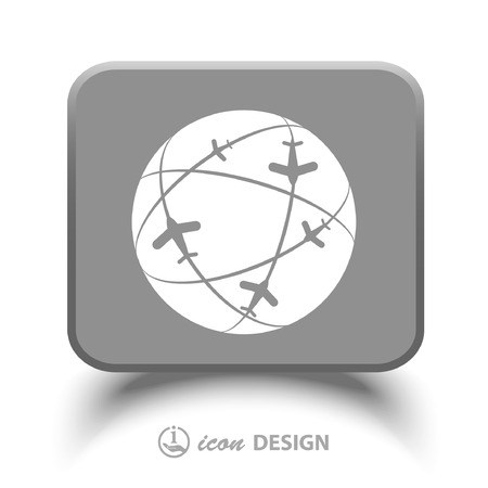 Pictograph of globeのイラスト素材