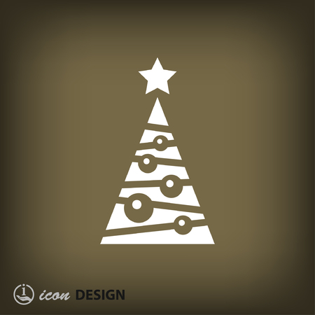 Pictograph of christmas treeのイラスト素材