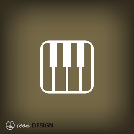 Pictograph of music keyboardのイラスト素材