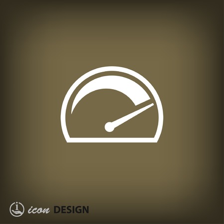 Pictograph of speedometerのイラスト素材