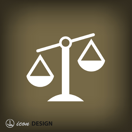 Pictograph of justice scalesのイラスト素材