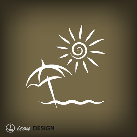 Pictograph of summer vacationのイラスト素材