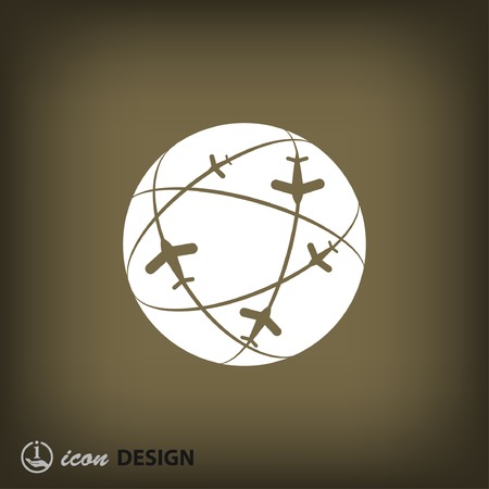 Pictograph of globeのイラスト素材