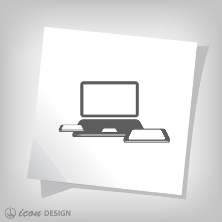 Pictograph of computerのイラスト素材