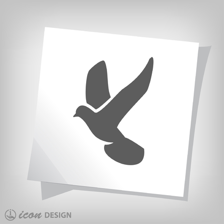 Pictograph of birdのイラスト素材