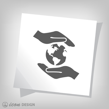 Pictograph of globeのイラスト素材