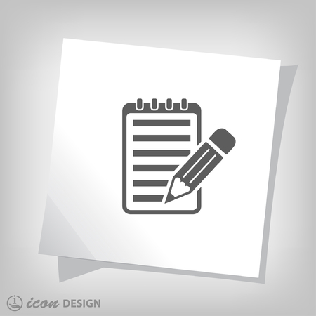 Pictograph of noteのイラスト素材