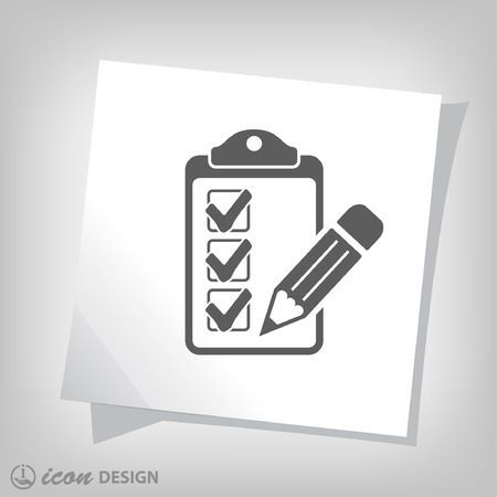 Pictograph of checklistのイラスト素材